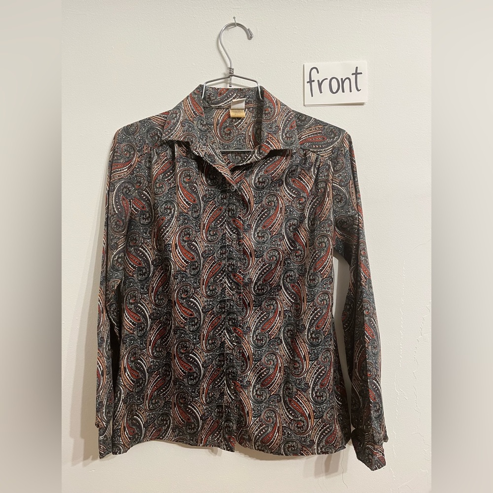 Vintage multi colored blouse